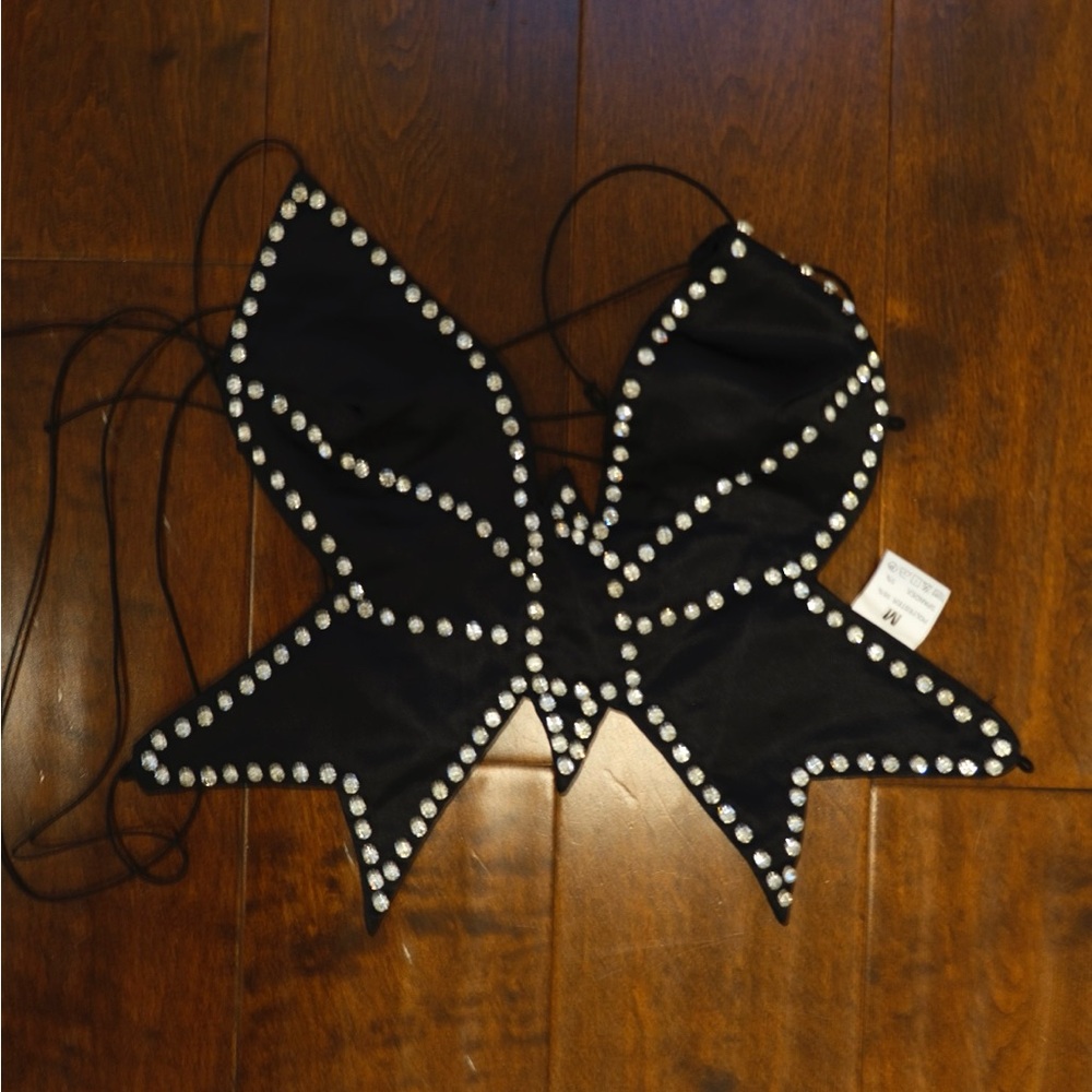 Cute bedazzled butterfly top